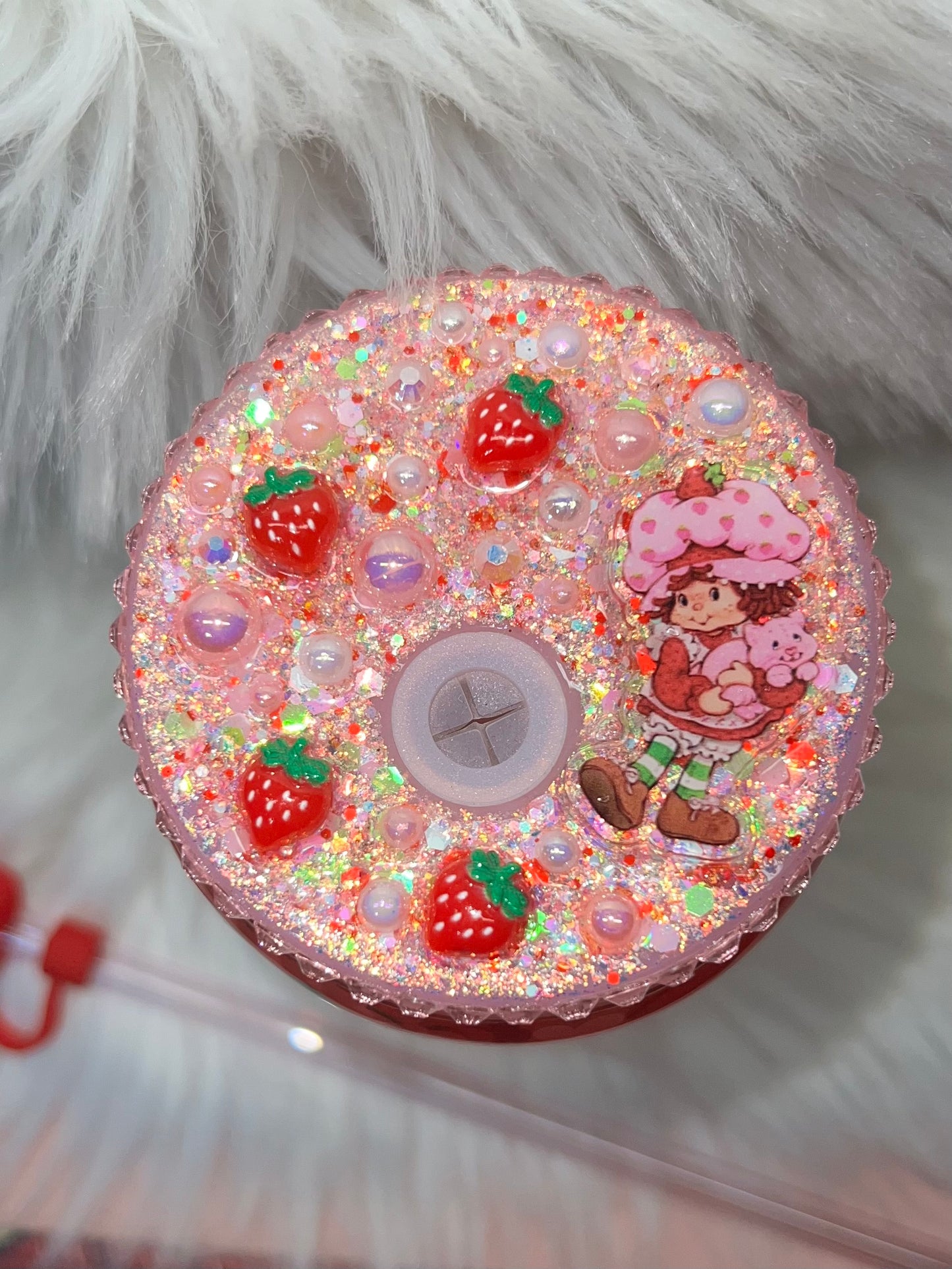 Strawberry Shortcake Glass Cup